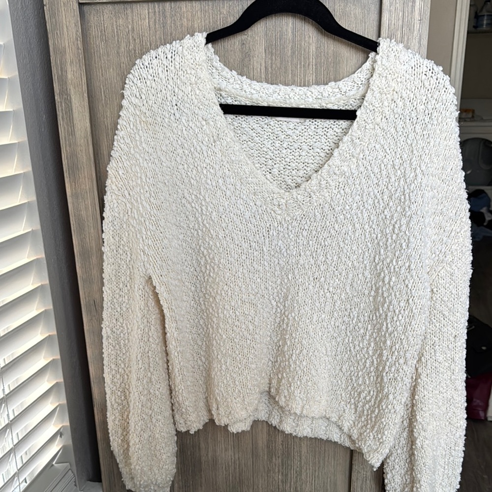 Altar’d State Cozy White Women's Sweater